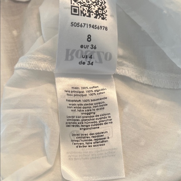 Chic White Ruffle Blouse - Picture 8 of 8